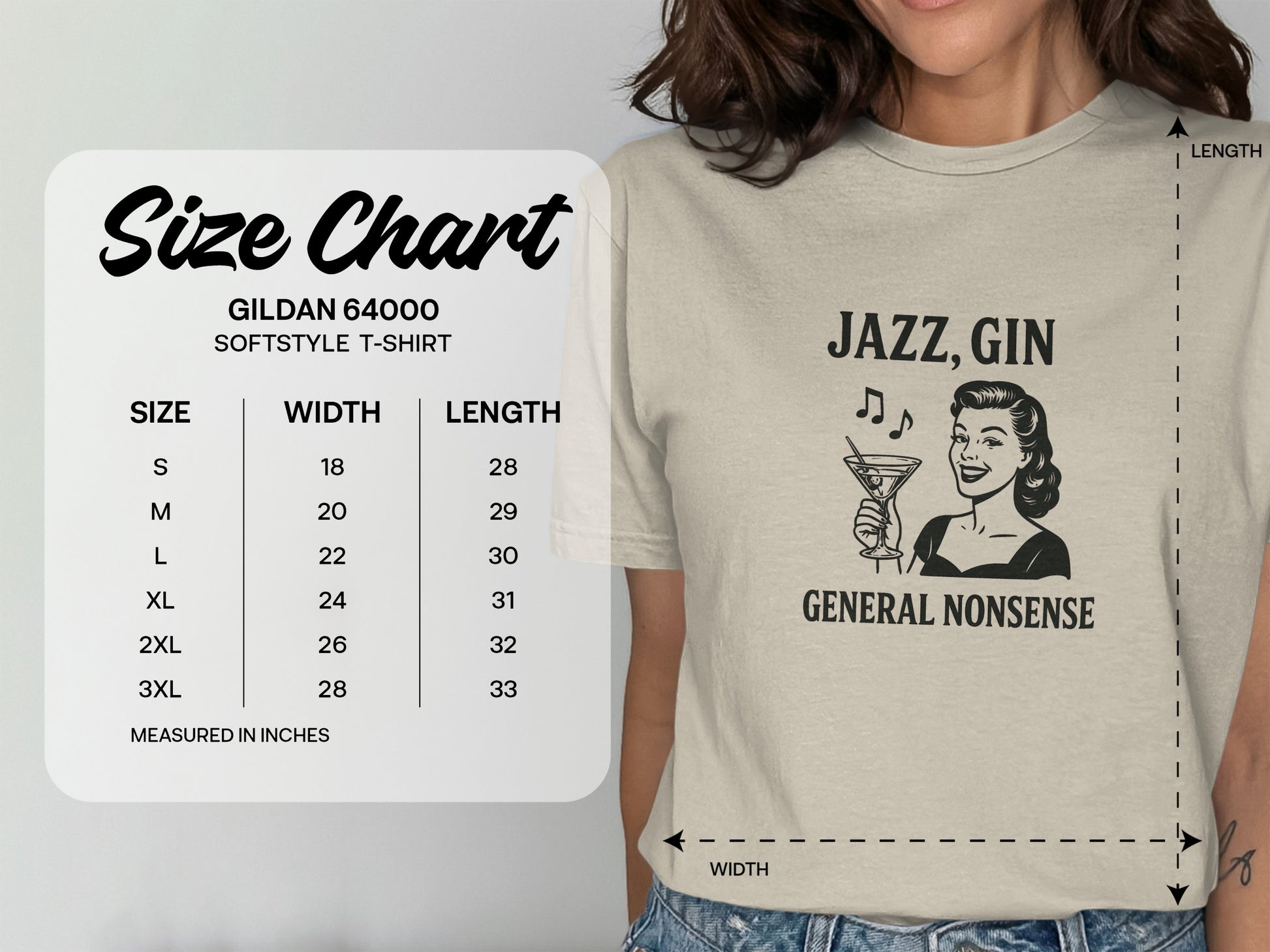 Jazz Gin and General Nonsense Graphic T-Shirt product