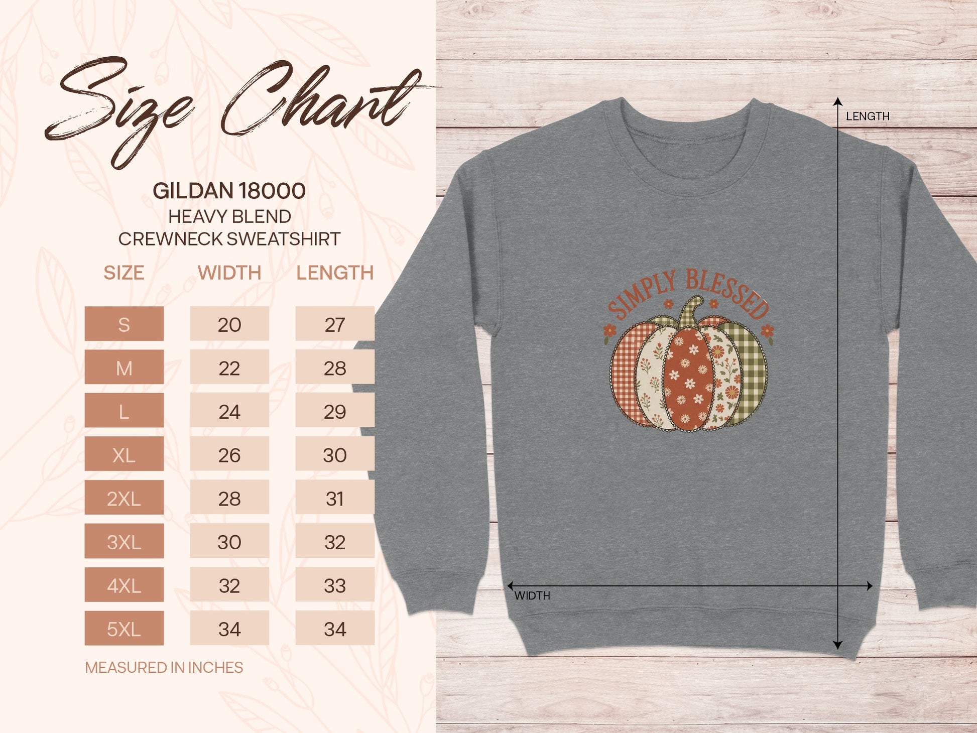Simply Blessed Pumpkin Autumn Sweatshirt