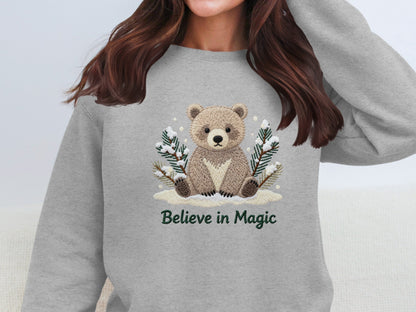 Believe in Magic Winter Bear Sweatshirt