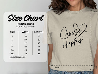 Choose Happy Design Softstyle T-Shirt product