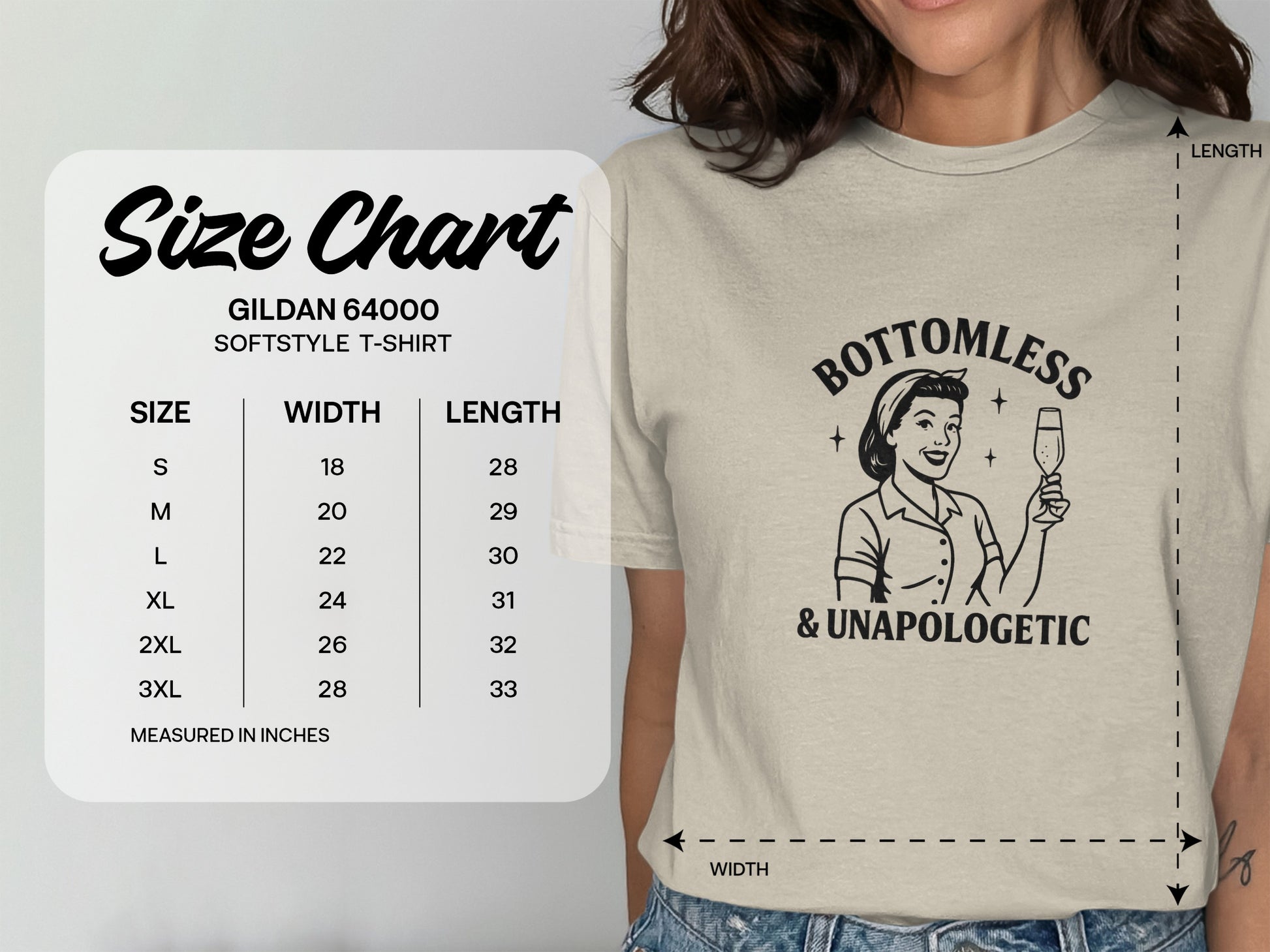 Bottomless and Unapologetic Softstyle T-Shirt product