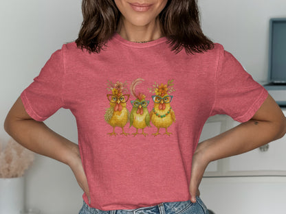 Cute Cheerful Owls Graphic Unisex T-shirt product type