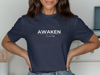 Awaken To New Life Inspiring Graphic Tee product