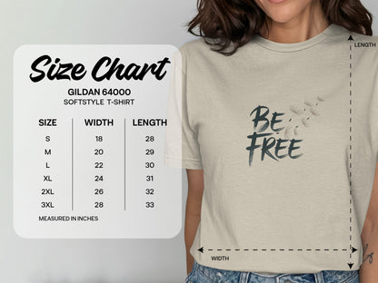 Be Free Softstyle T-Shirt Inspirational product