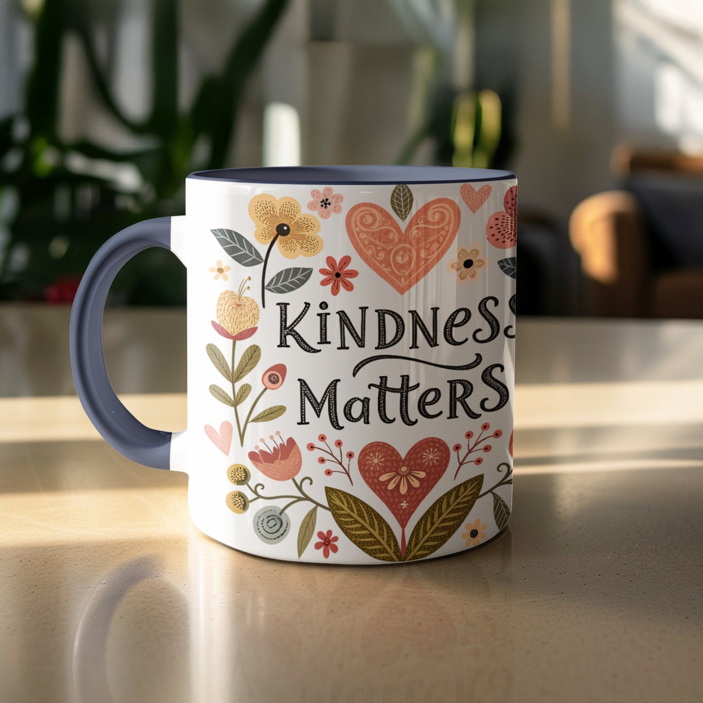 Inspirational Quote Kindness Matters Coffee Mug
