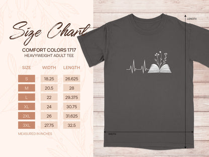 Heartbeat Book Illustration Graphic Tee product