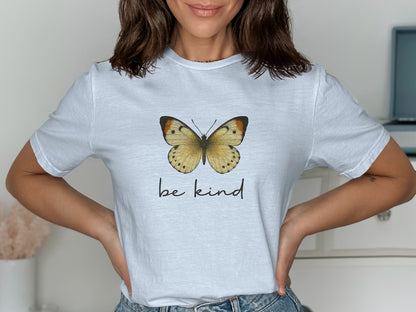 Be Kind Butterfly Graphic Design Tee Shirt product type