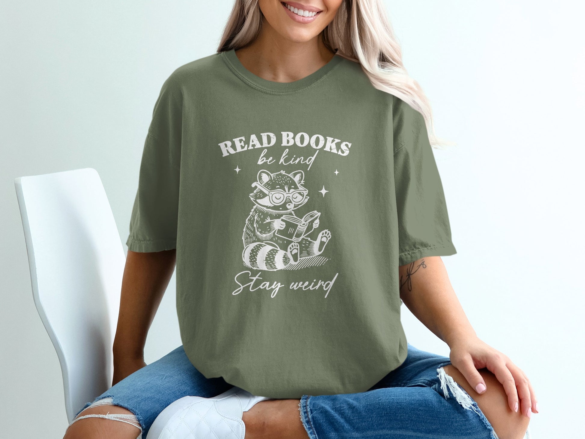 Read Books Be Kind Stay Weird Graphic Tee product
