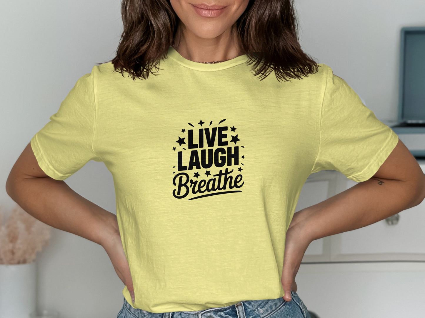 Live Laugh Breathe Inspirational T-shirt product