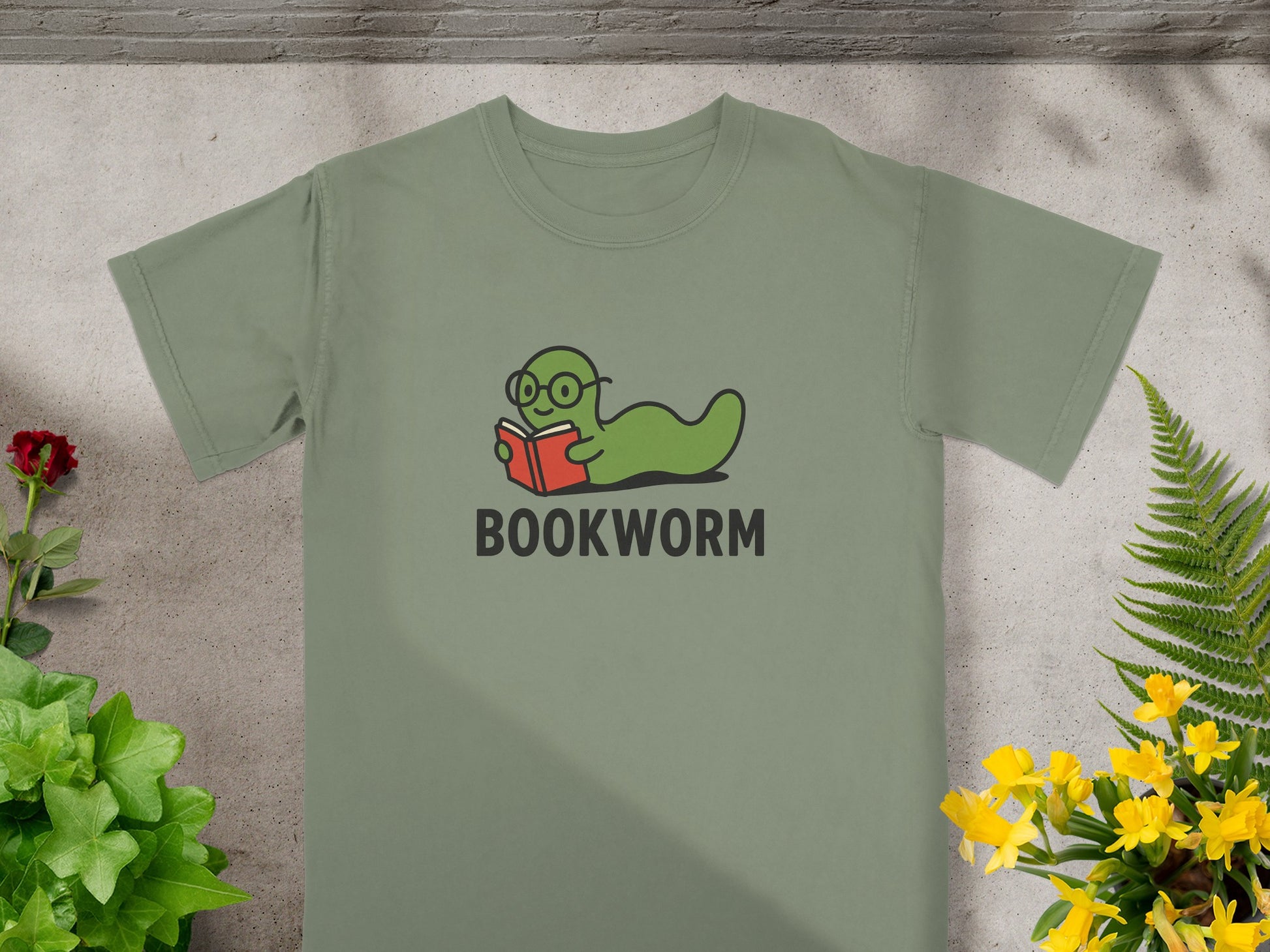 Bookworm Graphic Print Comfortable Tee product