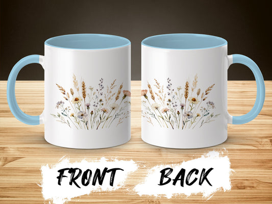 Beautiful Floral Designed Ceramic Mug Coffee Product