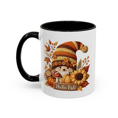 Hello Fall Gnome Autumn Themed Mug