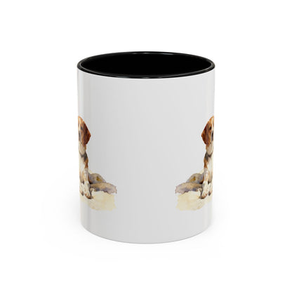Adorable Puppy Design on Two-Toned Ceramic Mug product