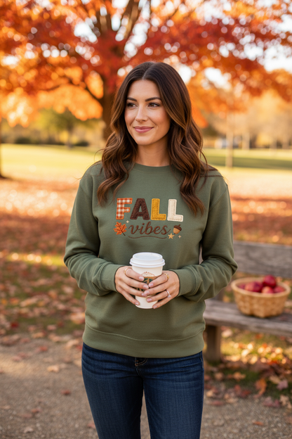 Fall Vibes Cozy Autumn Sweatshirt