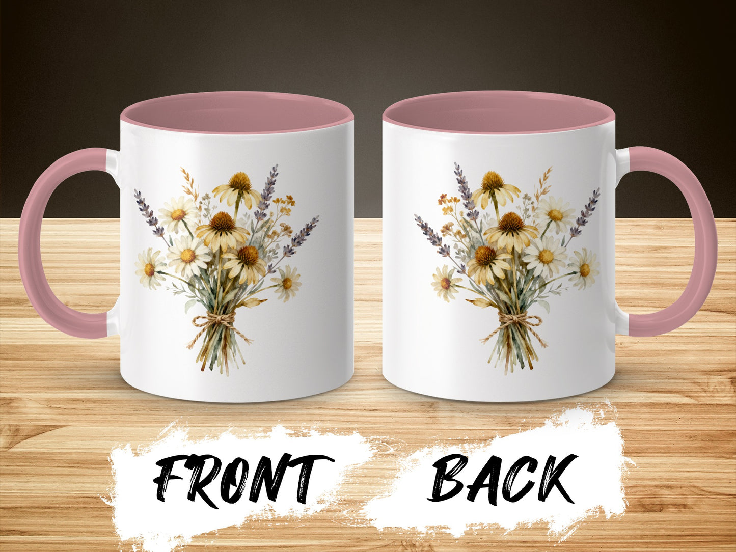 Vintage Floral Bouquet Art Print Coffee Mug product