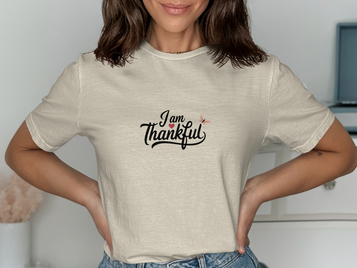 I Am Thankful Statement Shirt Inspirational product type