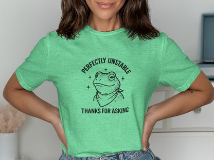 Perfectly Unstable Thanks for Asking Frog product type