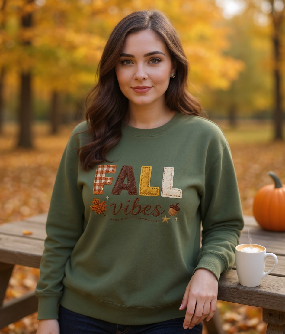 Fall Vibes Cozy Autumn Sweatshirt
