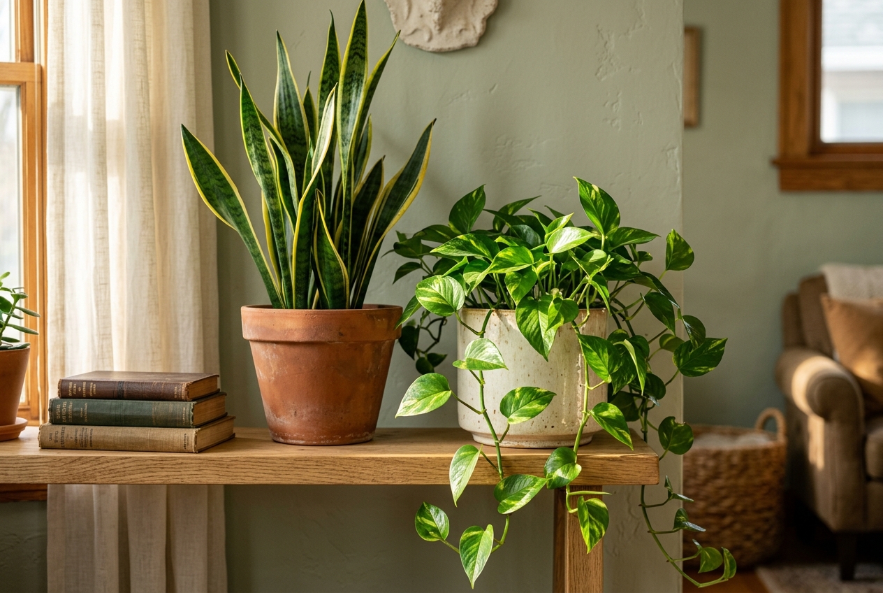 7 Simple Living Room Plants That Clean Air Year Round