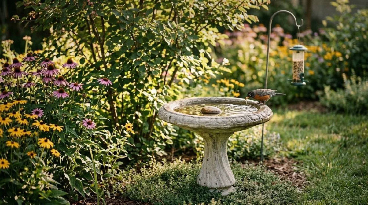 Bird Bath Ideas That Actually Bring Birds Back