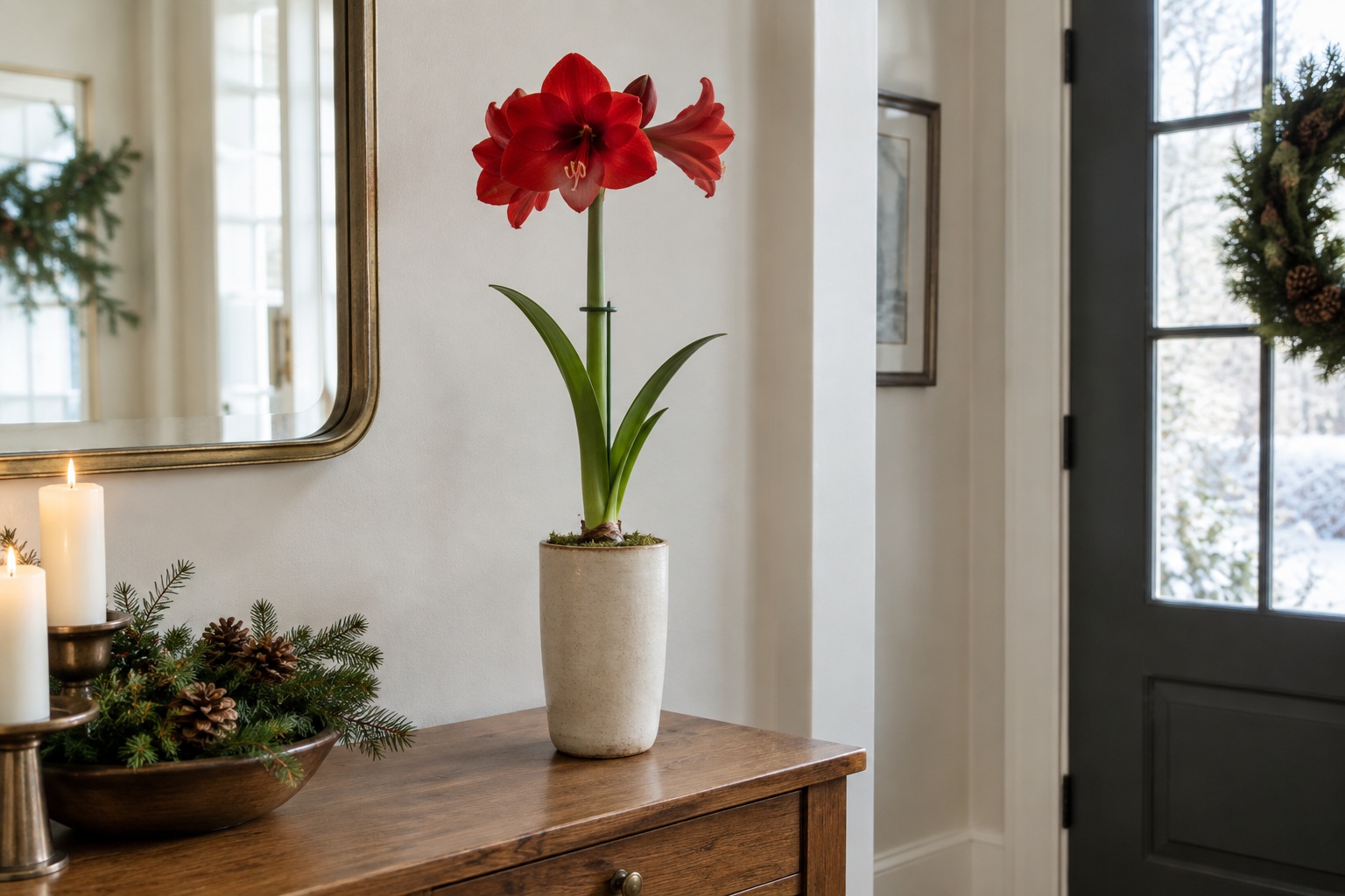 12 Amaryllis Flower Arrangements for Christmas