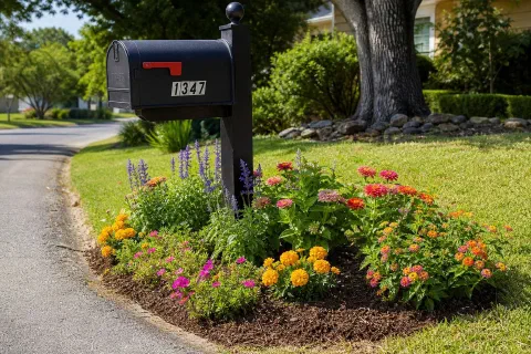 Mailbox Flower Bed Ideas for Full Sun: 15 Tough Plants