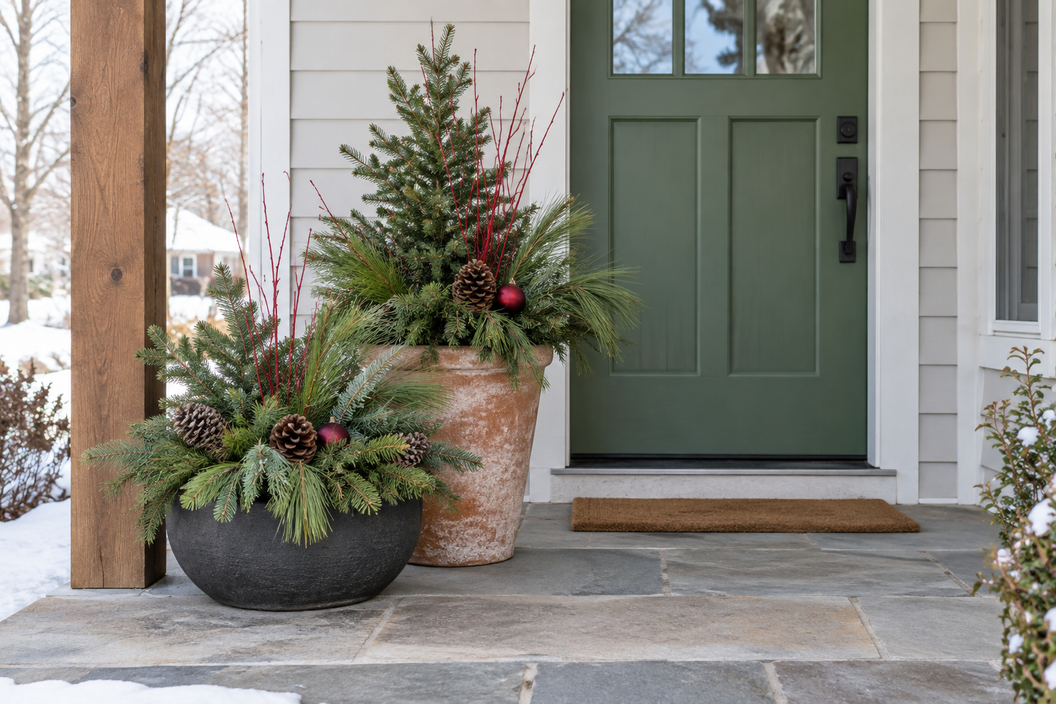 9 Christmas Planter Ideas for Indoors and Outside
