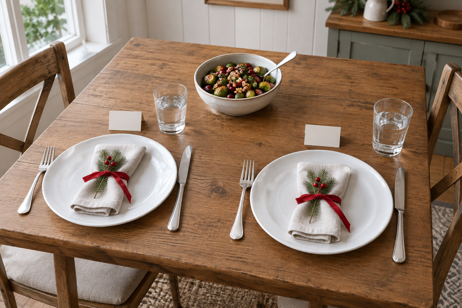 Christmas Table Settings: 8 Ideas for Small Tables