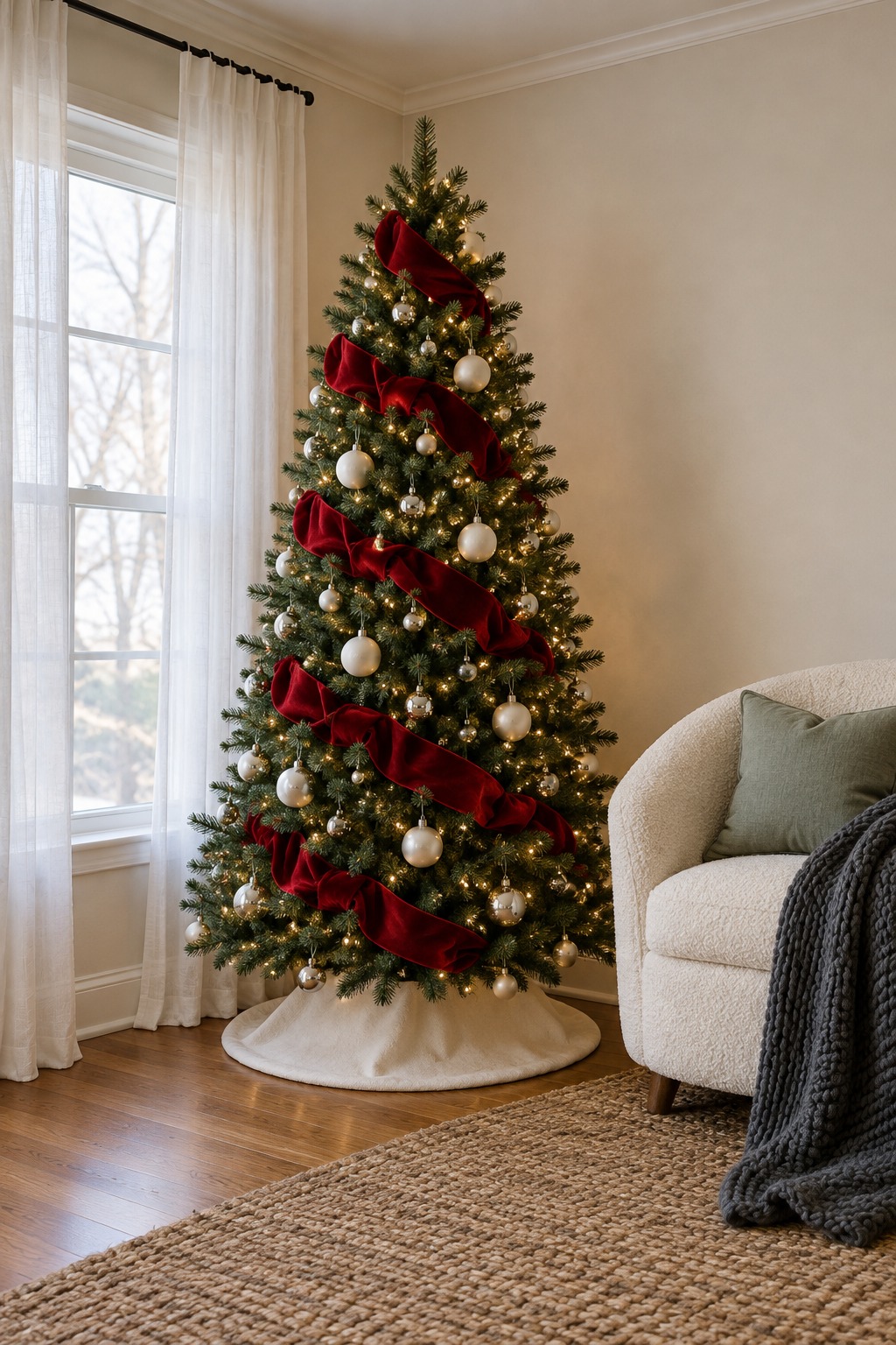 9 Christmas Tree Ribbon Ideas and How Much to Buy