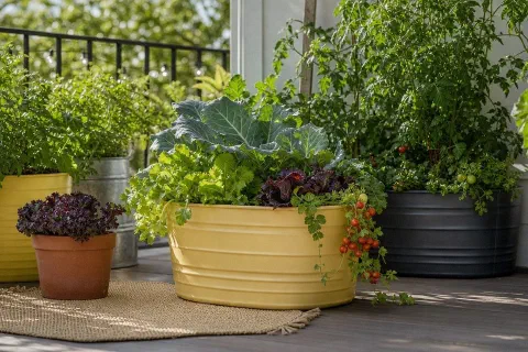 Container Vegetable Garden Ideas for Small Spaces
