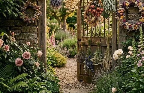 Dried Flower Shelf Ideas for a Tidy Cozy Room
