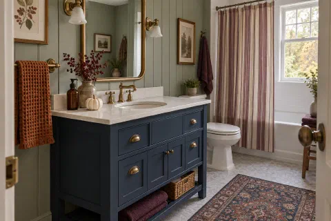Fall Bathroom Decor Ideas That Survive the Shower