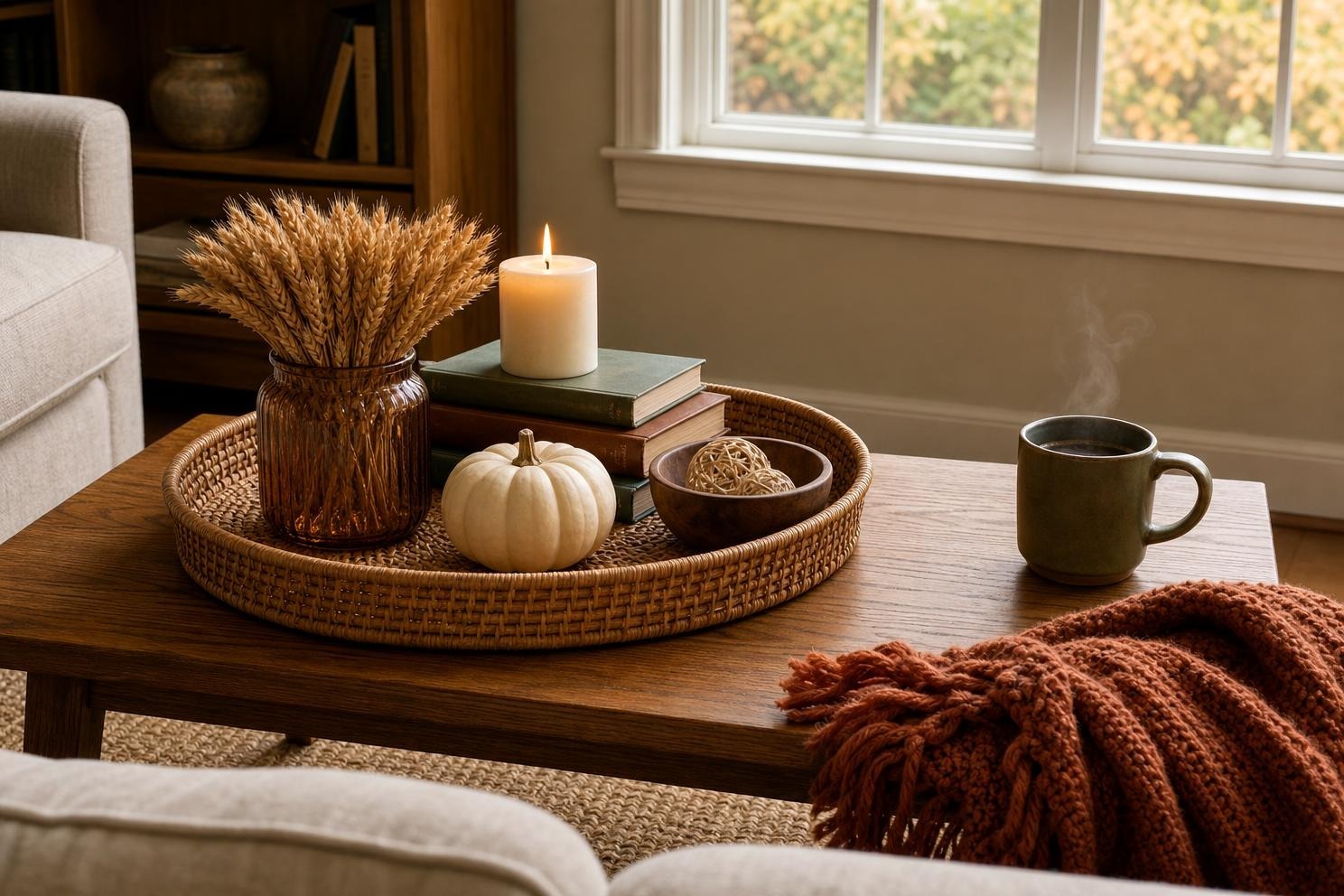 Fall Coffee Table Decor: 9 Ideas for a Small Living Room