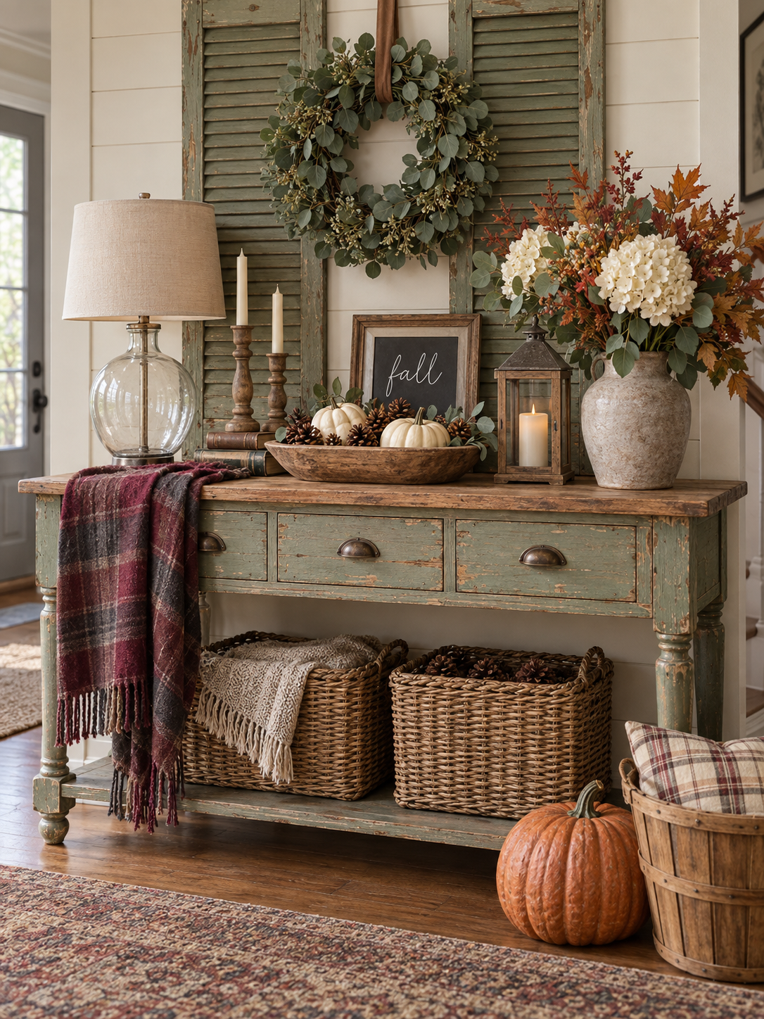 Fall Entryway Decor for a Narrow Entry: 7 Ideas