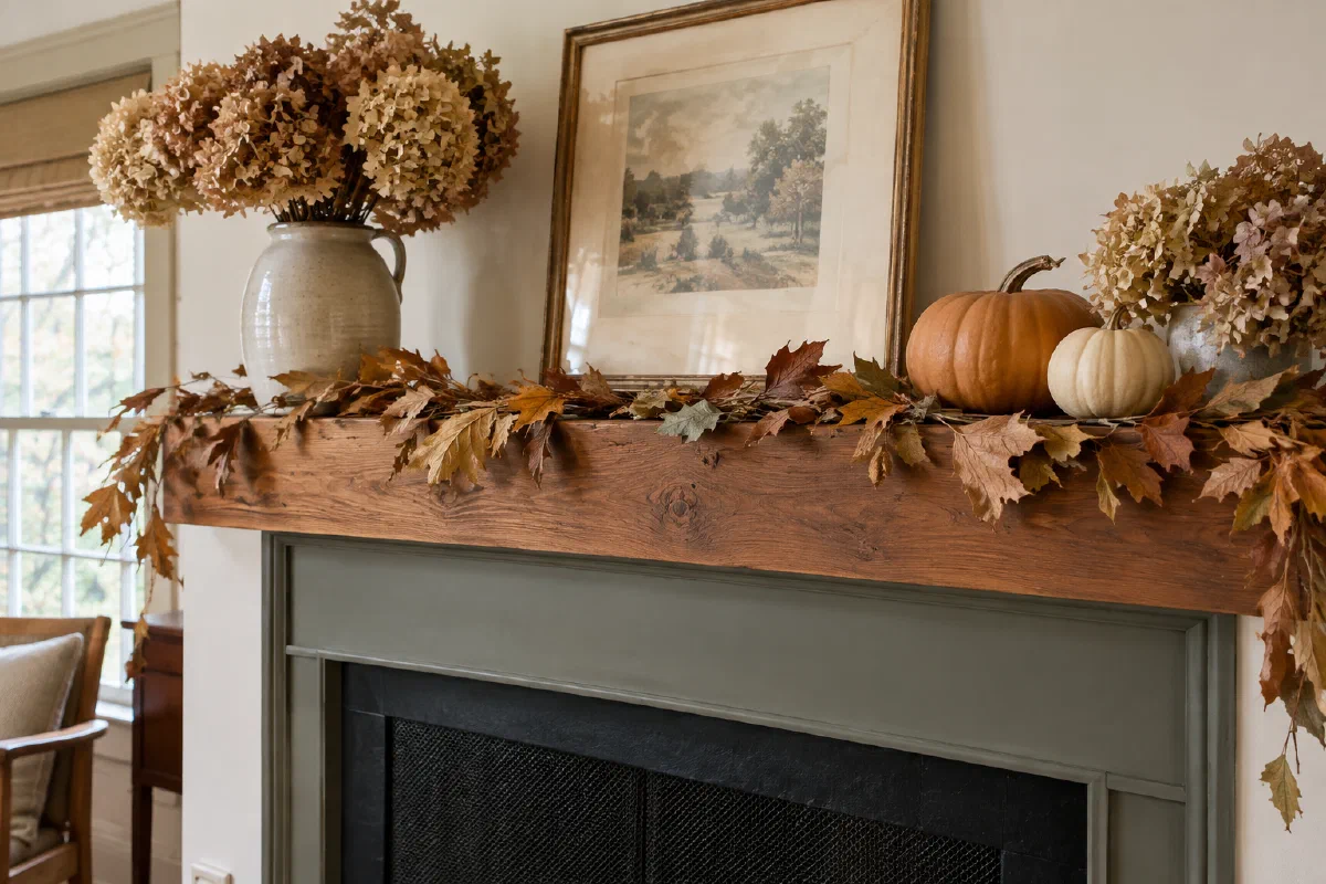 Fall Fireplace Mantel Decorations for a Fireplace You Never Light