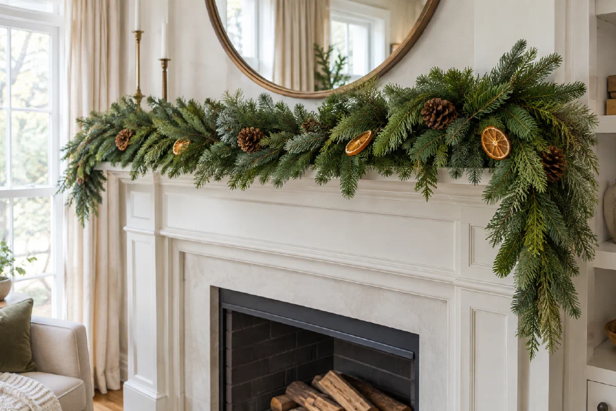 Faux Christmas Garland That Doesn't Look Fake: Fluff, Double, and Bend It