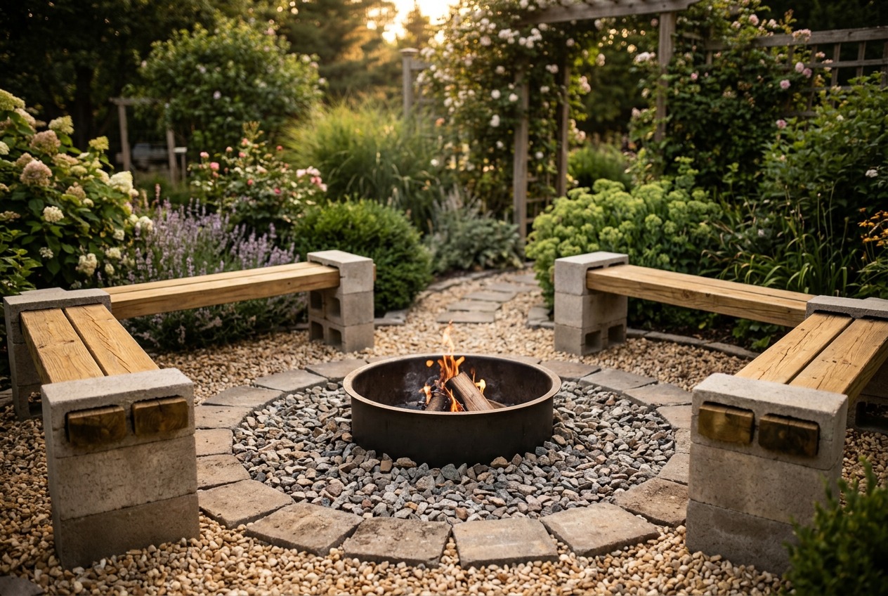 Fire Pit Seating Area DIY: Build Yours for Under $300