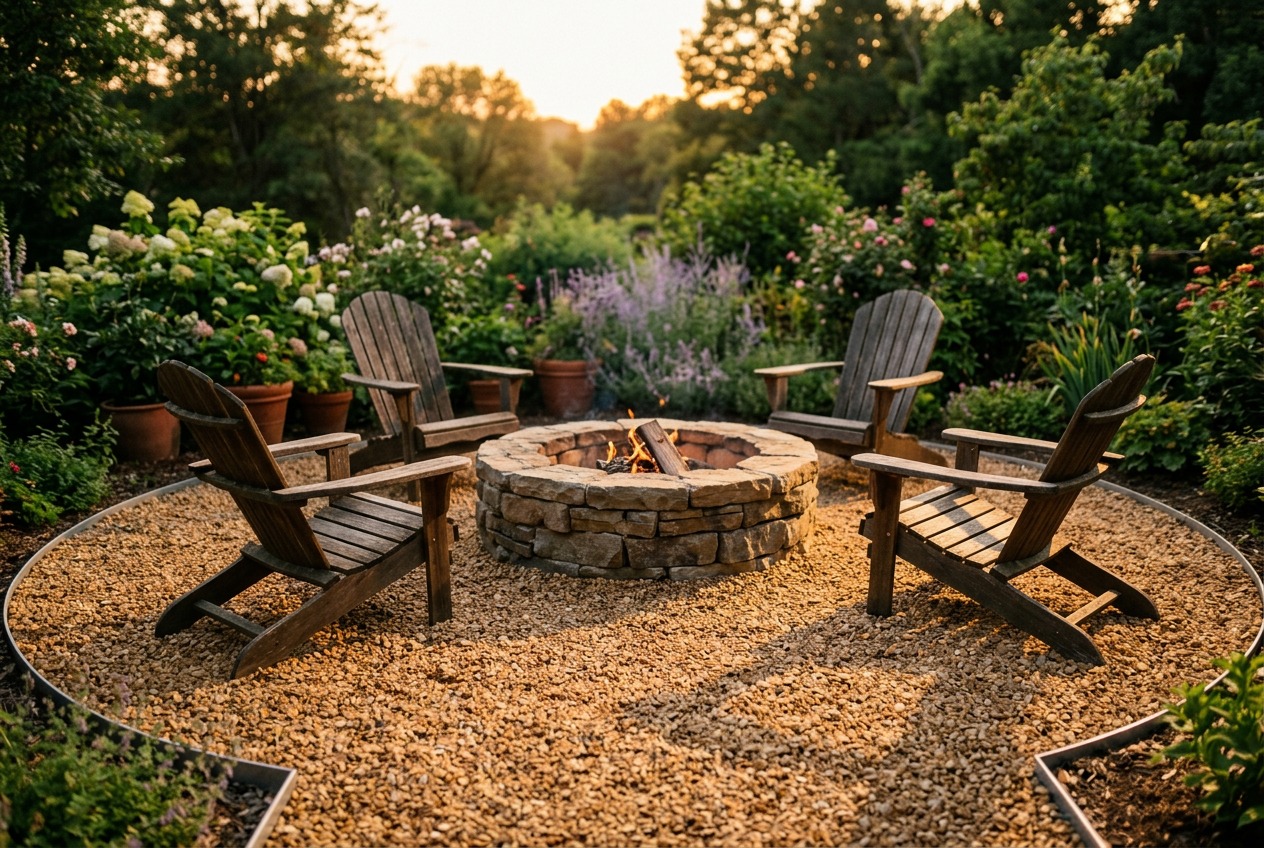 Fire Pit Seating Area Gravel: 5 Best Types and Costs
