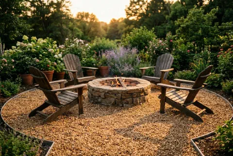 Fire Pit Seating Area Gravel: Stability, Depth and Quantity
