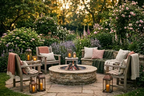 Fire Pit Seating Ideas for Every Season