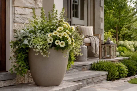 Front Porch Planter Ideas That Look Full Without Constant Replanting