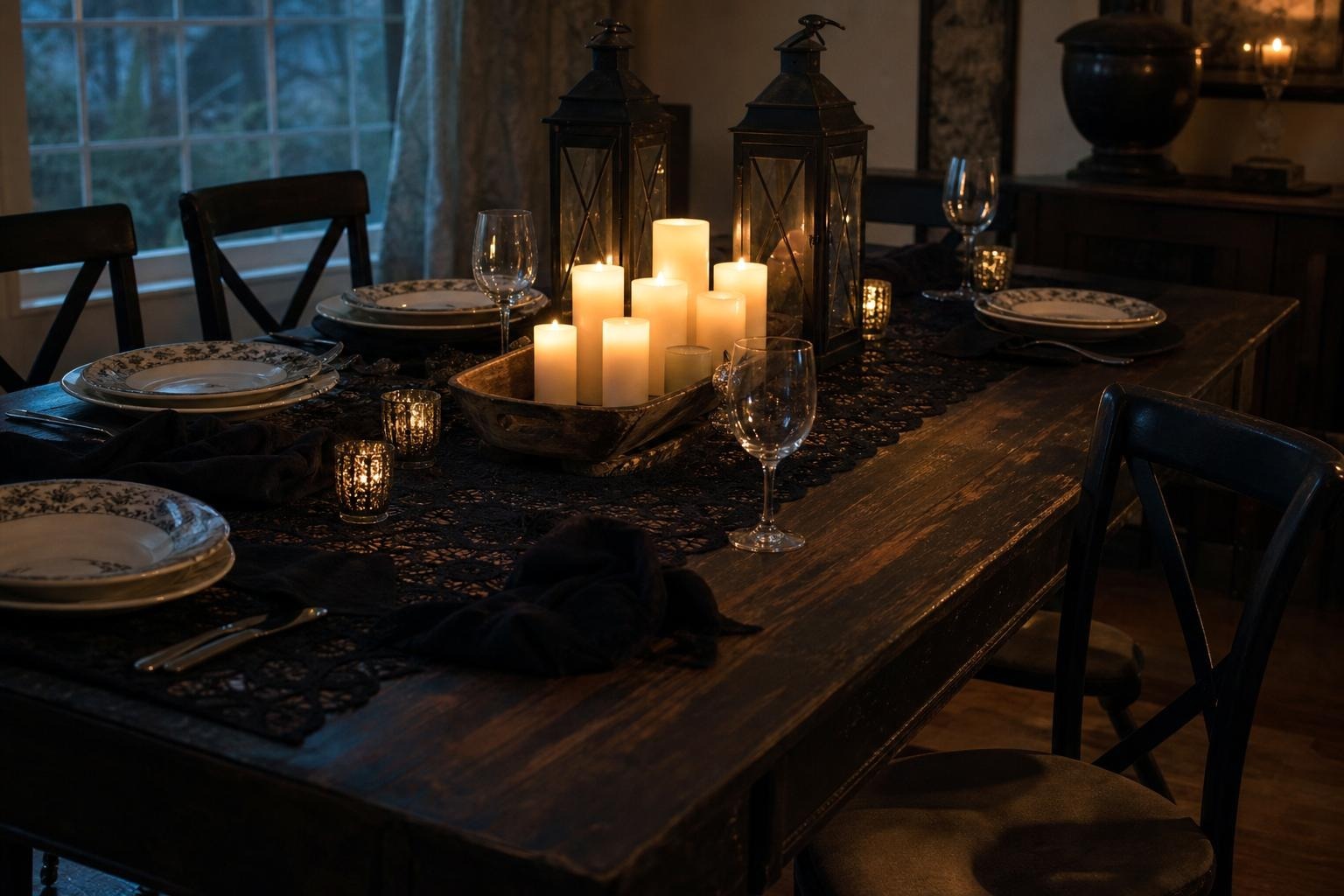 6 Moody Halloween Centerpiece Ideas for a Grown-Up Table