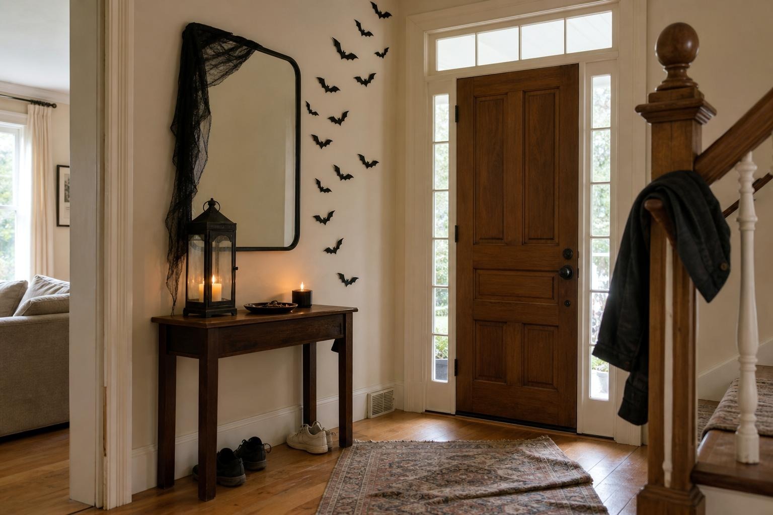 Halloween Entryway Decor Ideas for Inside the Door