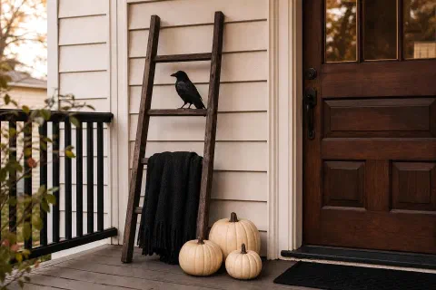 Halloween Ladder Decor Ideas for Indoors and Out