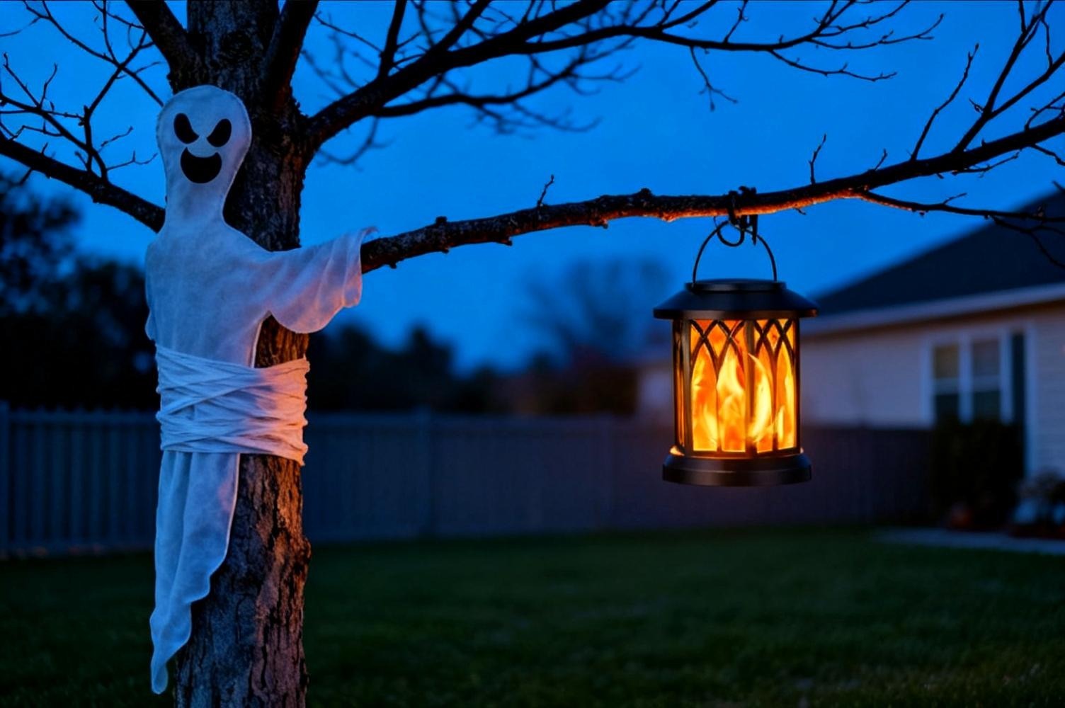 Halloween Tree Decorations Outdoor: Use the Height You Have