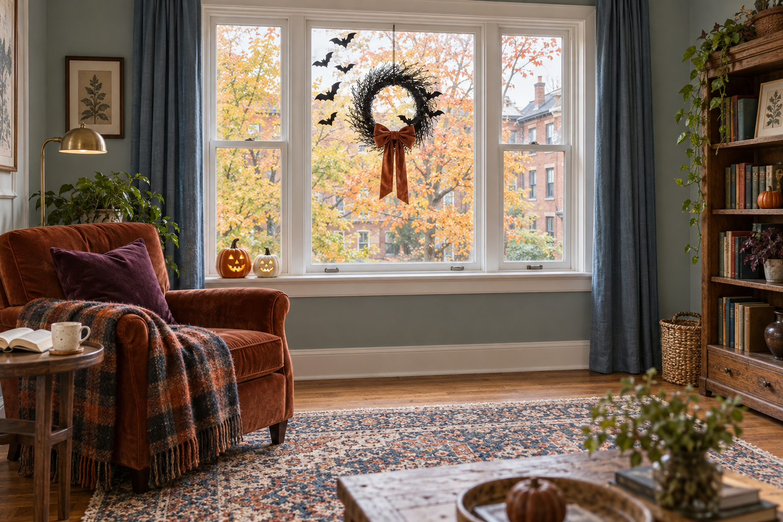 7 Halloween Window Decorations for Apartments