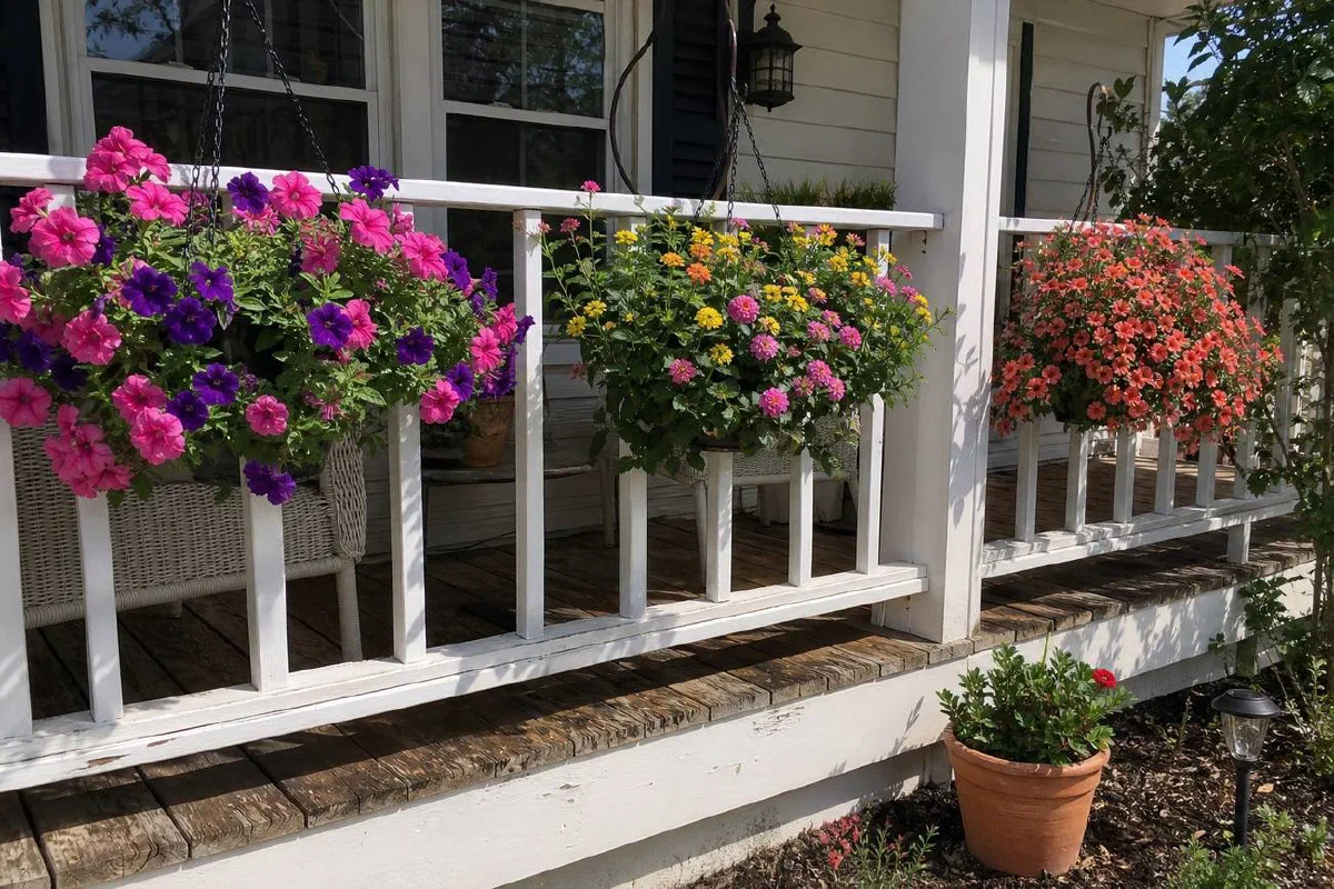 8 Hanging Baskets That Bloom All Summer in Hot Sun