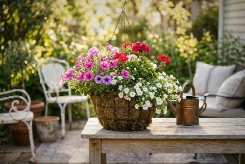 Hanging Baskets That Bloom All Summer: 5 Easy Combos