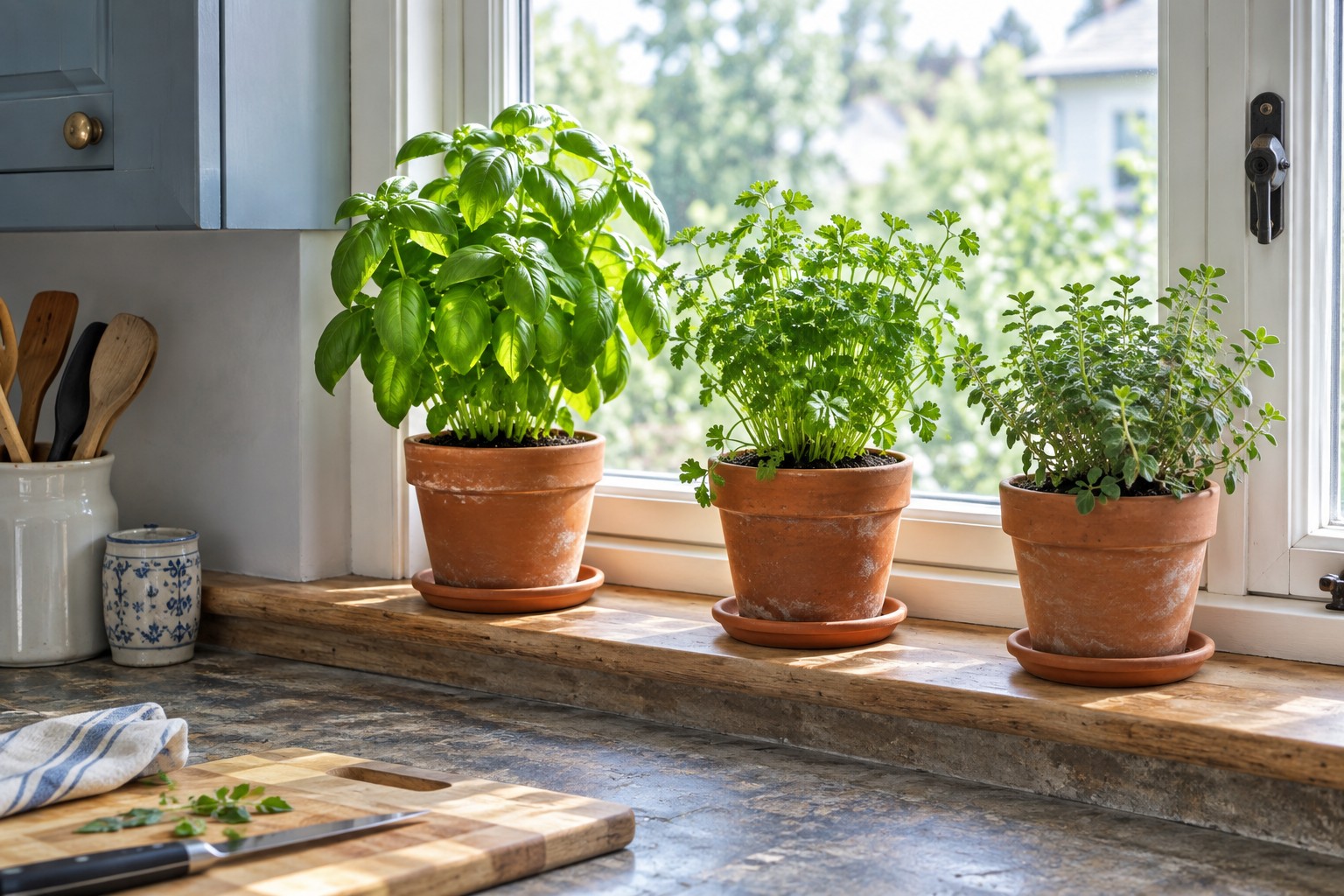 Herb Garden Layout: 7 Combos for a Kitchen Window