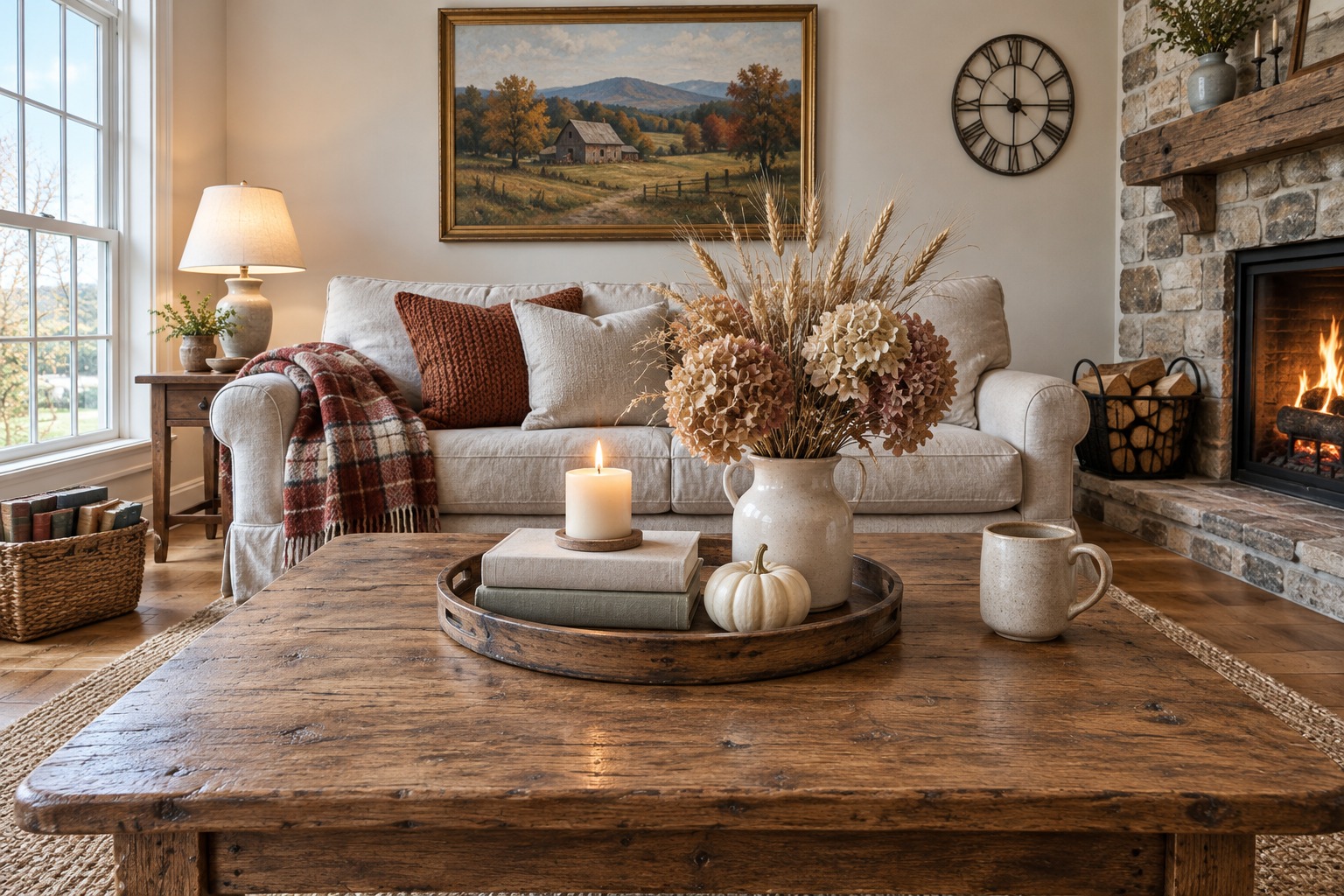 How to Style a Coffee Table for Fall: The 2/3 Rule
